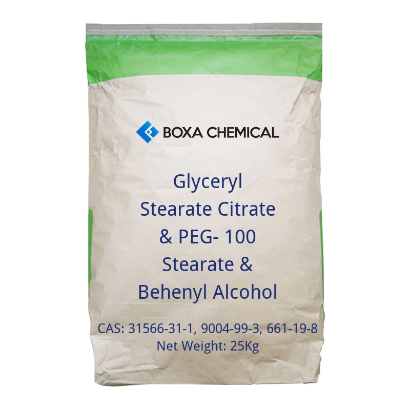 Glyceryl Stearate Citrate & PEG-100 Stearate & Behenyl Alcohol-cas-31566-31-1, 9004-99-3, 661-19-8 Glyceryl Stearate Citrate & PEG-100 Stearate & Behenyl Alcohol-cas-31566-31-1, 9004-99-3, 661-19-8